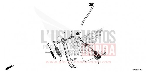 BEQUILLE LATERALE CMX500AP de 2023